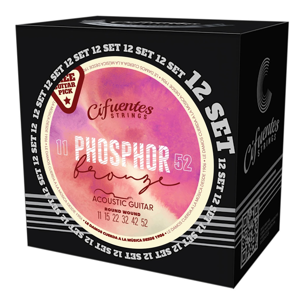 Set 12-Acustica-11-52-Phosphor Bronze