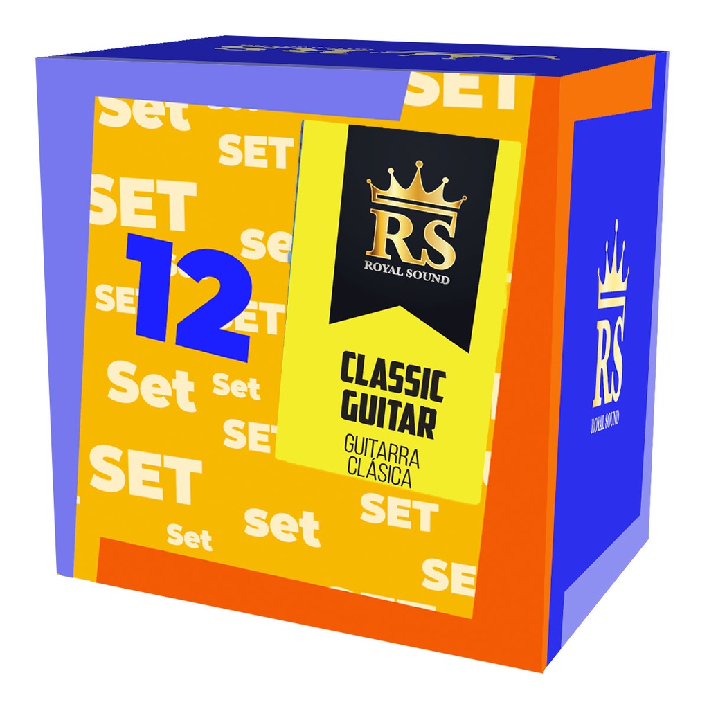 [CLS1-NP-GC-TN-S12-RS] Set 12-Clasica-RS Royal Sound -Nickel Plated-Tension Normal