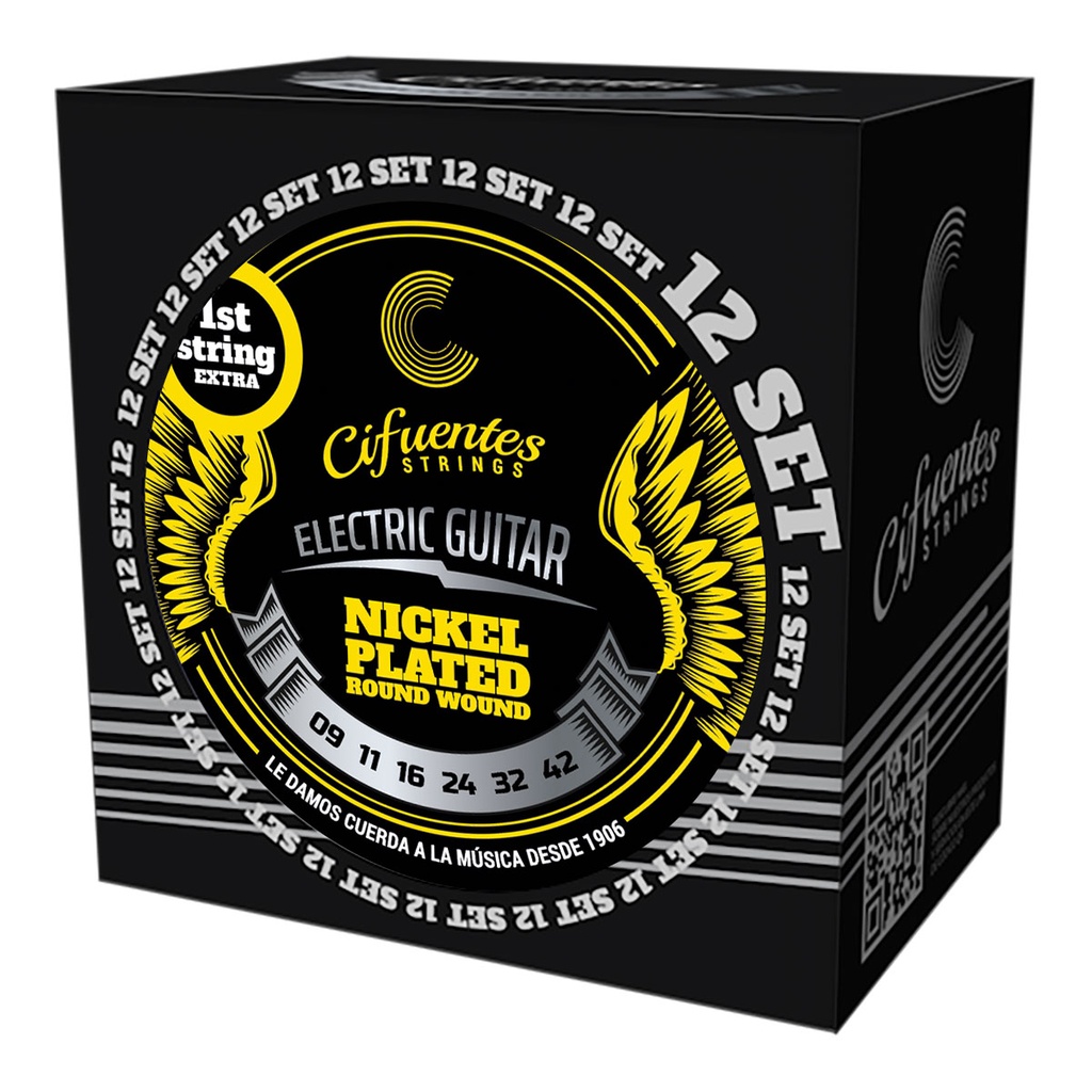 [AC9-NP-GE-9-42-S12-CS] Set 12-Electrica-09-42-Nickel Plated