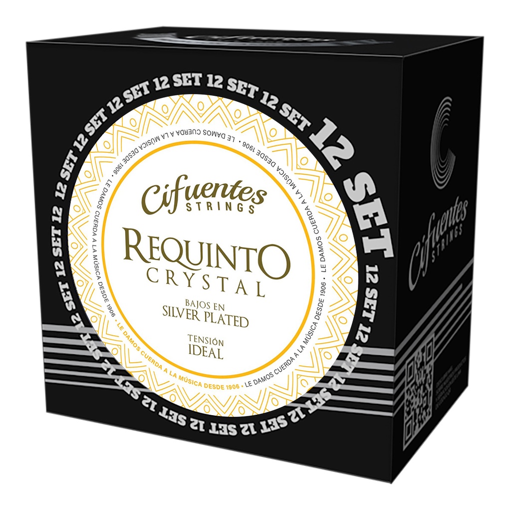 [AC3-SP-RQN-TI-S12-CS] Set 12-Requinto-AC3-Silver Plated-Tension Ideal