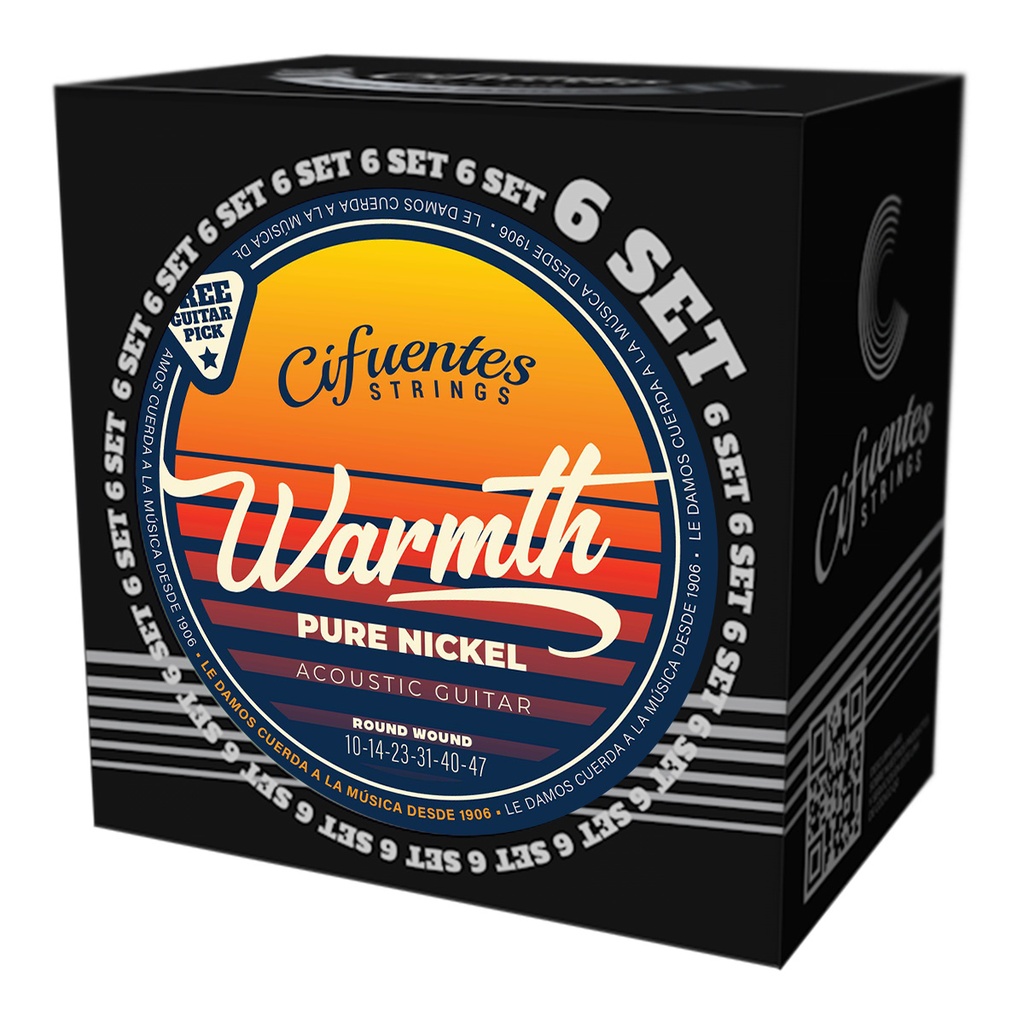 [JD10-PN-GA-10-47-S6-CS] Set 6-Acustica-10-47-Warmth-Pure Nickel