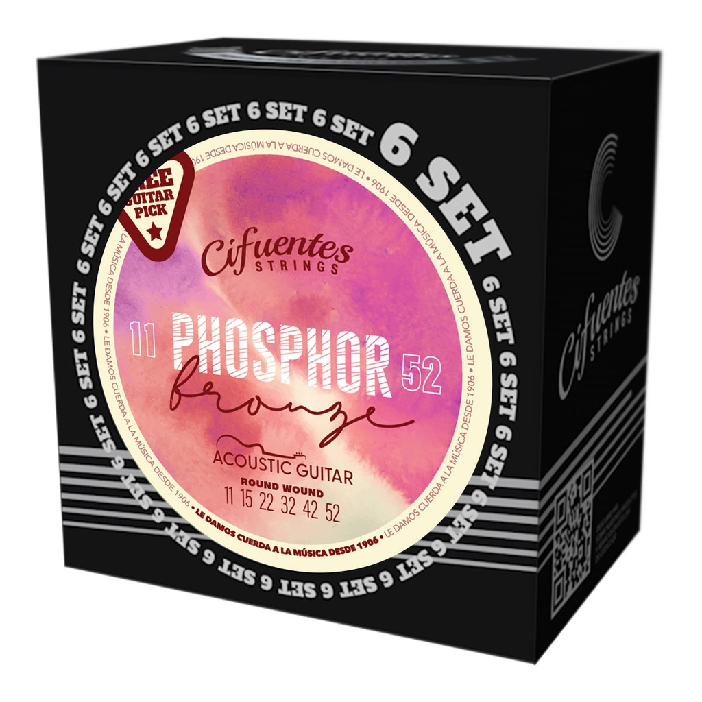 Set 6-Acustica-11-52-Phosphor Bronze