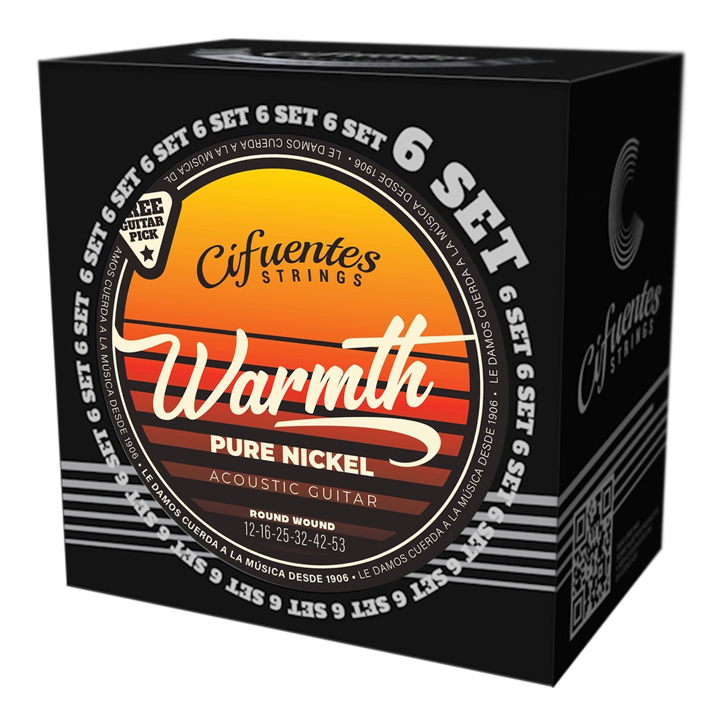 Set 6-Acustica-12-53-Warmth-Pure Nickel