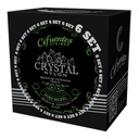 Set 6-Clasica-Crystal Nylon-Pure Nickel-Medium Tension