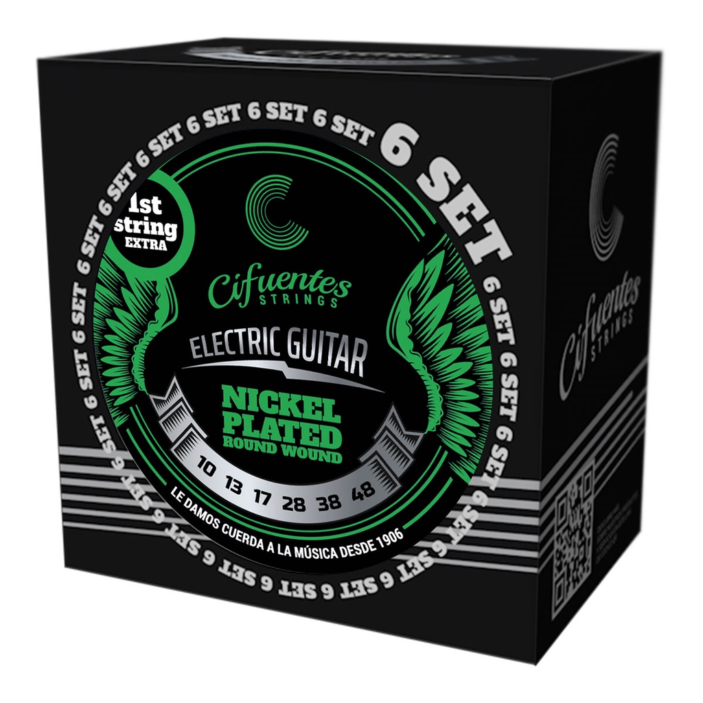 [AC10-NP-GE-10-48-S6-CS] Set 6-Electrica-10-48-Nickel Plated