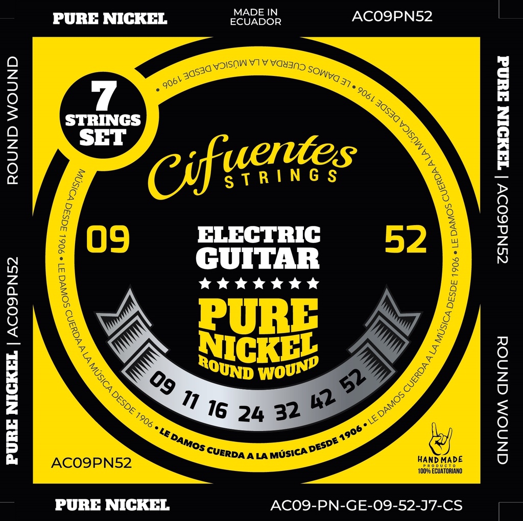 Juego-Electrica-09-52-Pure Nickel-7 Cuerdas
