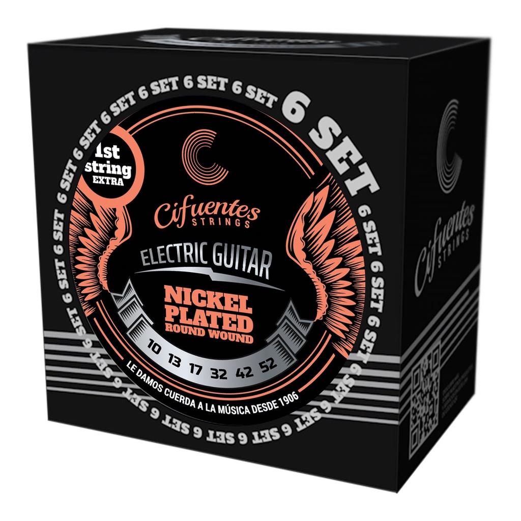 [AC10-NP-GE-10-52-S6-CS] Set 6-Electrica-10-52-Nickel Plated