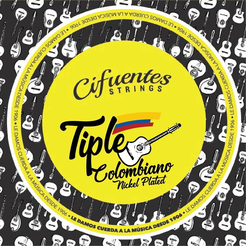 [TC1-NP-FLK-9-26-J12-CS] Juego-Tiple Colombiano-Niquelada-09-26