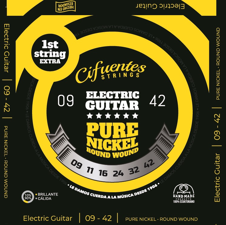 [AC9-PN-GE-9-42-J6-CS] Juego-Electrica-09-42-Pure Nickel