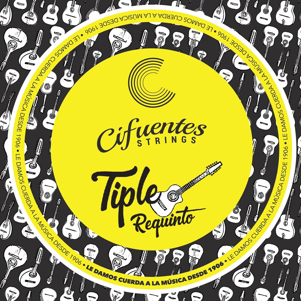 [TRQT-SS-FLK-9-10-J12-CS] Juego-Tiple Requinto-TRQT-09-010-Acero Inox