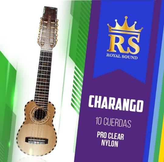 [CHR-CN-TN-J10-RS] Juego-Charango-RS Royal Sound-TN-Clear Nylon