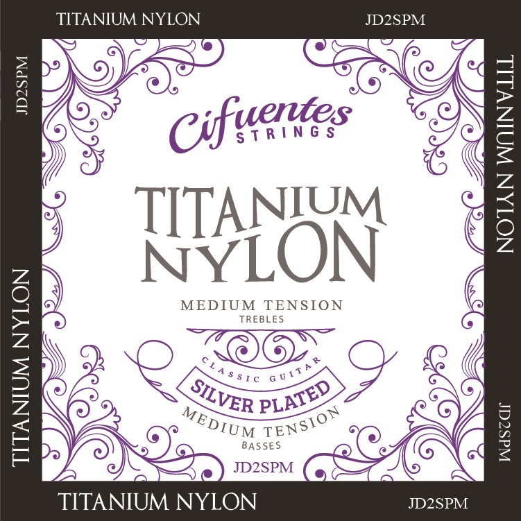 Juego-Clasica-Titanium Nylon-Silver Plated-Medium Tension