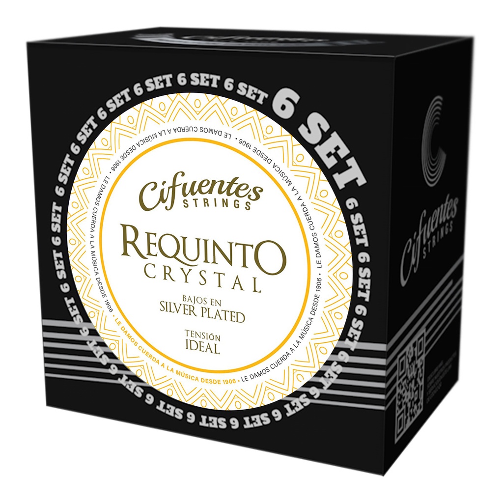 [AC3-SP-RQN-TI-S6-CS] Set 6-Requinto-AC3-Silver Plated-Tension Ideal