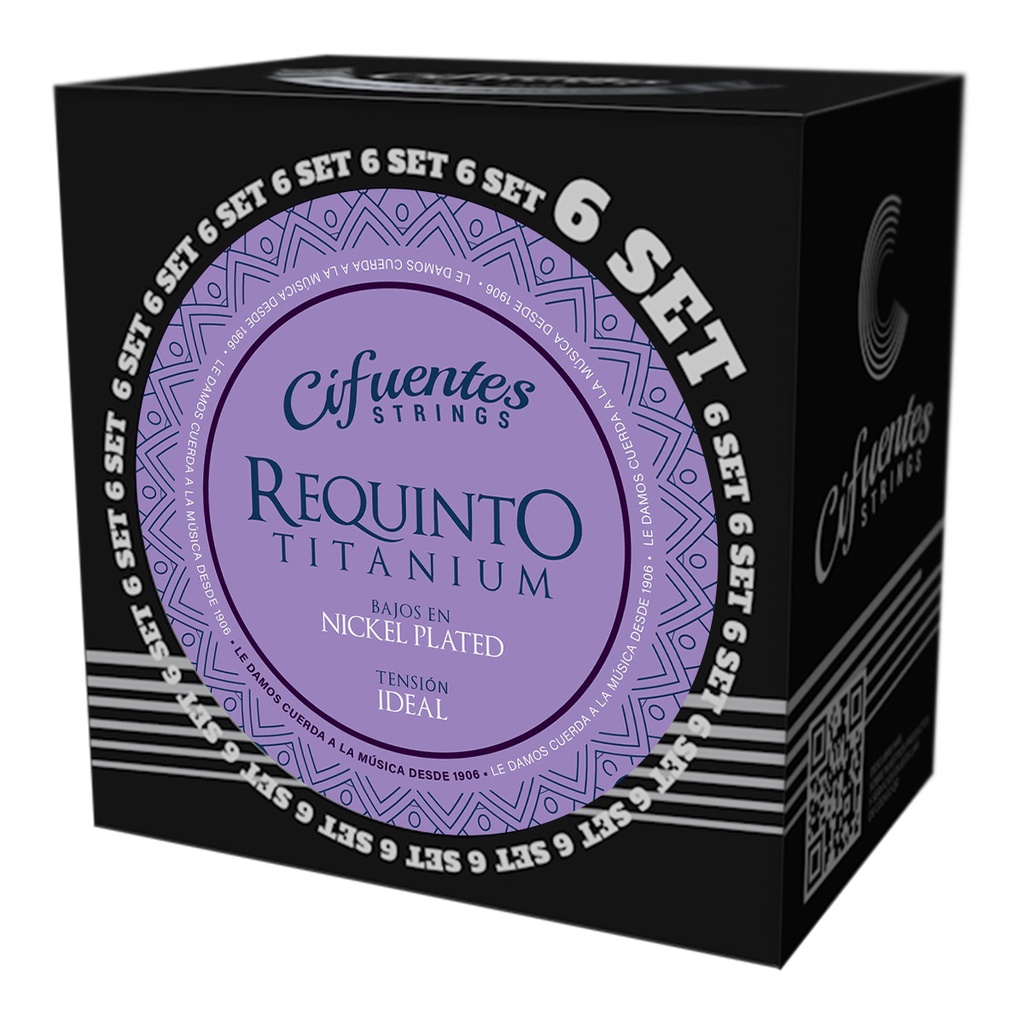 [AC4-NP-RQN-TI-S6-CS] Set 6-Requinto-AC4-TI-Nickel Plated