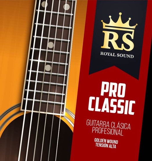 Juego-Clasica-RS Pro Royal Sound -Nickel Plated-Tension Media/Alta