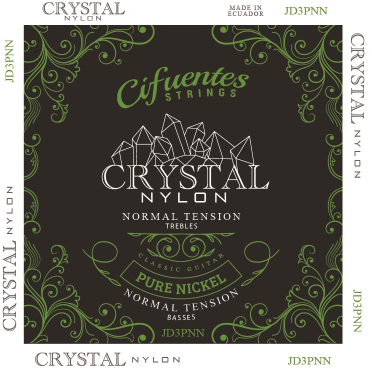 [JD3-PN-GC-TN-J6-CS] Juego-Clasica-Crystal Nylon-Pure Nickel-Normal Tension