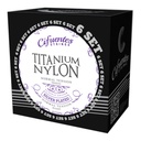 Set 6-Clasica-Titanium Nylon-Silver Plated-Normal Tension