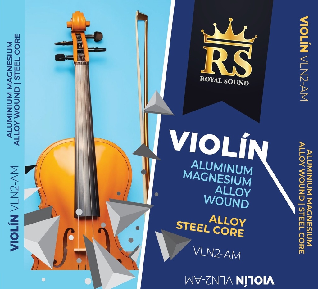 [VLN2-AM-J4-RS] Juego-Violin-RS Royal Sound-Aluminium Magnesium 