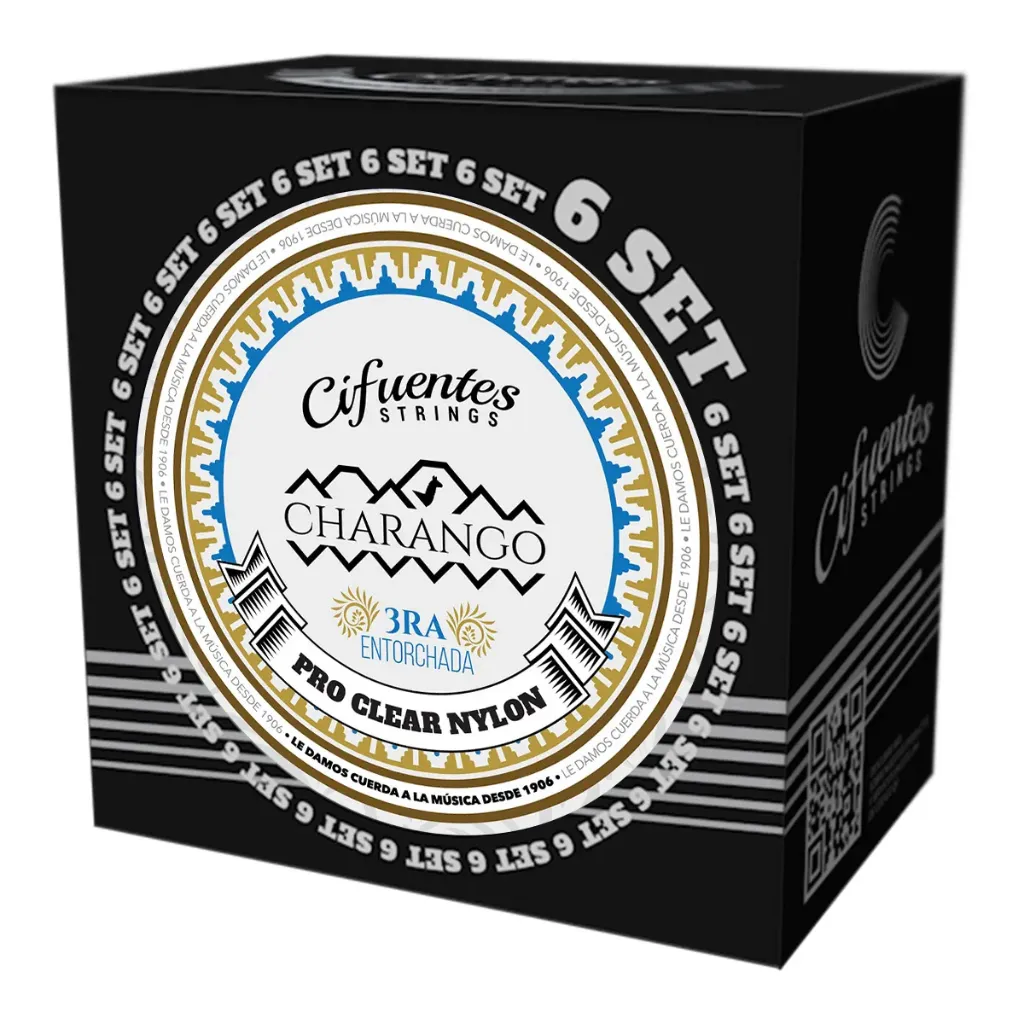 [CHR3-3E-PCN-TN-J10-S6-CS] Set 6-Charango-CHR3-3E-Pro Clear Nylon