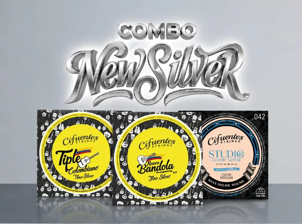 [Combo-NS-Col-10] Combo New Silver Tiple + Nueva Bandola + Clásica