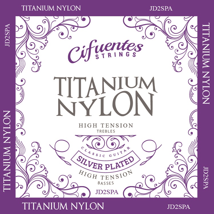 [JD2-SP-GC-TA-J6-CS] Juego-Clasica-Titanium Nylon-Silver Plated (Alta)